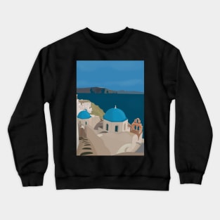 Santorini Greece Crewneck Sweatshirt